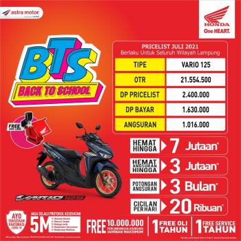 Dapatkan Diskon Khusus Pembelian Honda Vario 125 Lewat Promo BTS